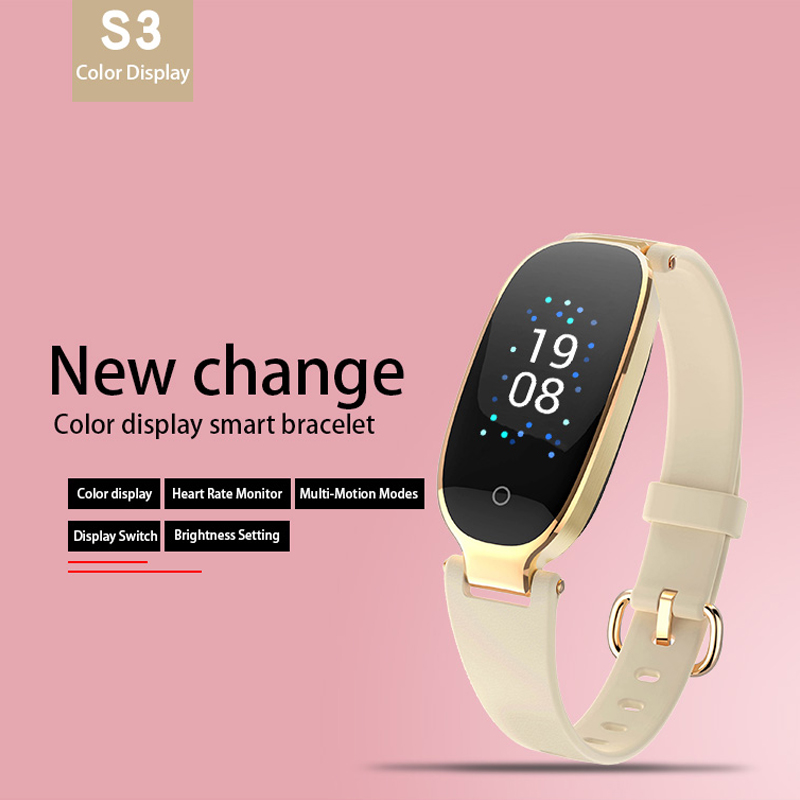 Smart Watches, Fitness Tracker cu Monitor cardiac, setarea Brightness Comută diferite interfață S3 (JYD619)